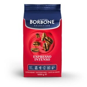 Espresso Intenso Whole Bean Coffee – Medium Roast Robusta, Strong & Creamy Italian Blend, Caffè Borbone, 2.2lb